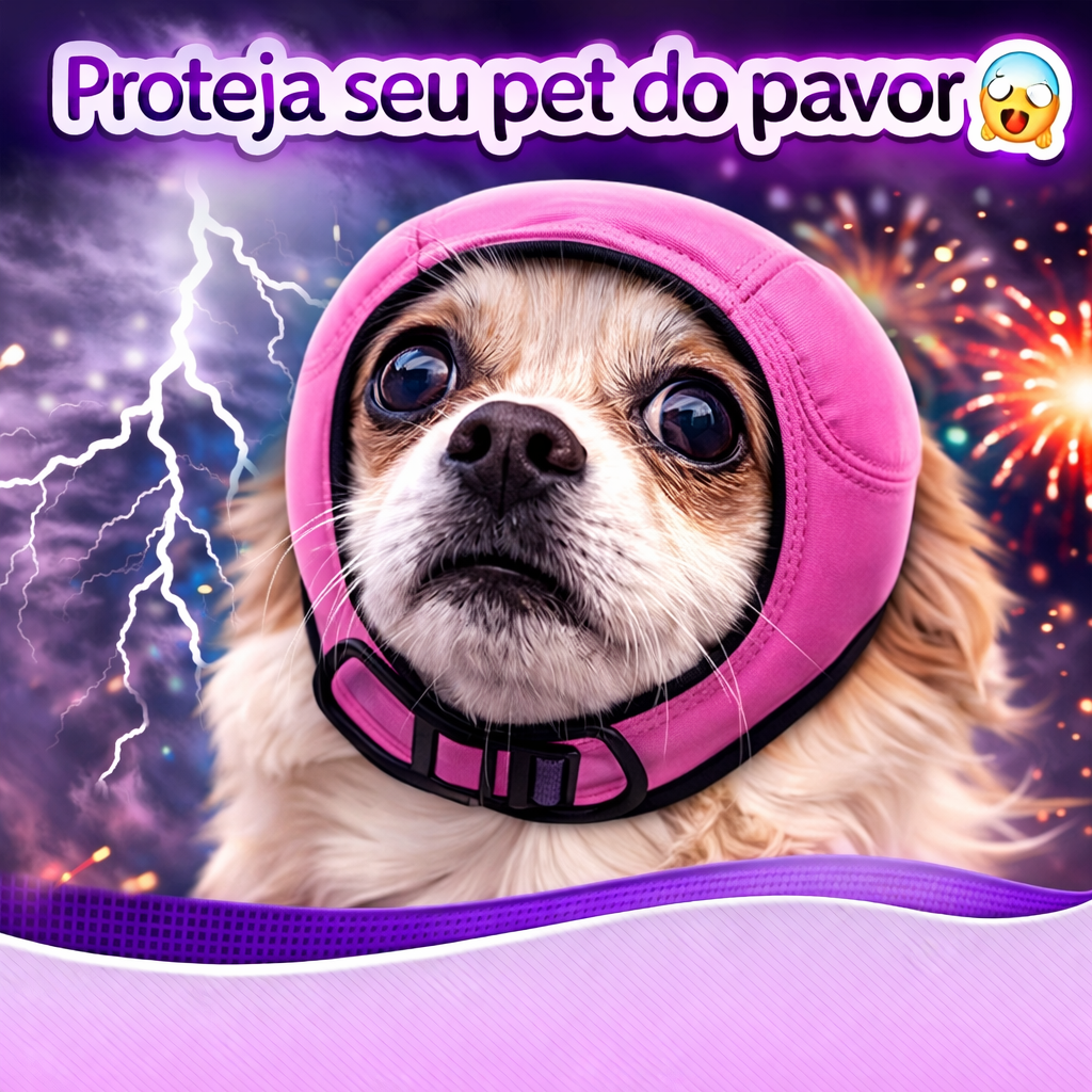 PetLuna CalmShield - Protetor Anti-Pânico para Pets