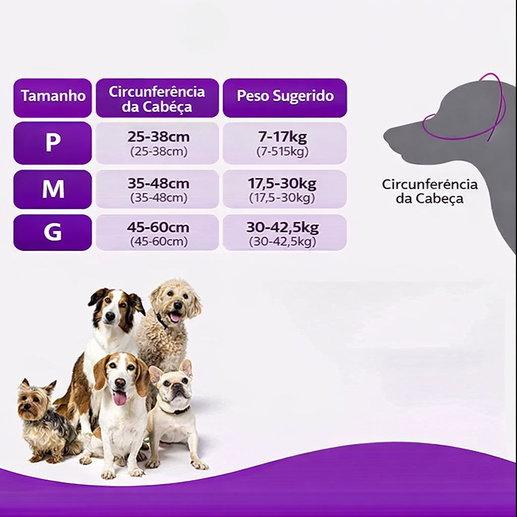 PetLuna CalmShield - Protetor Anti-Pânico para Pets