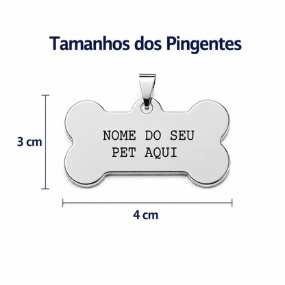 Pingente ossinho Inox 4x3cm