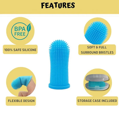 Escova de dentes de dedo silicone macio