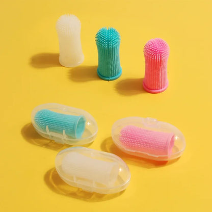 Escova de dentes de dedo silicone macio